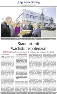 Allgemeine Zeitung - 28 September 2016